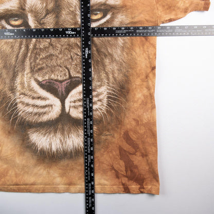 The Mountain 2011 Jeremy Paul Lion Face Tie Dye T-Shirt Men's XL