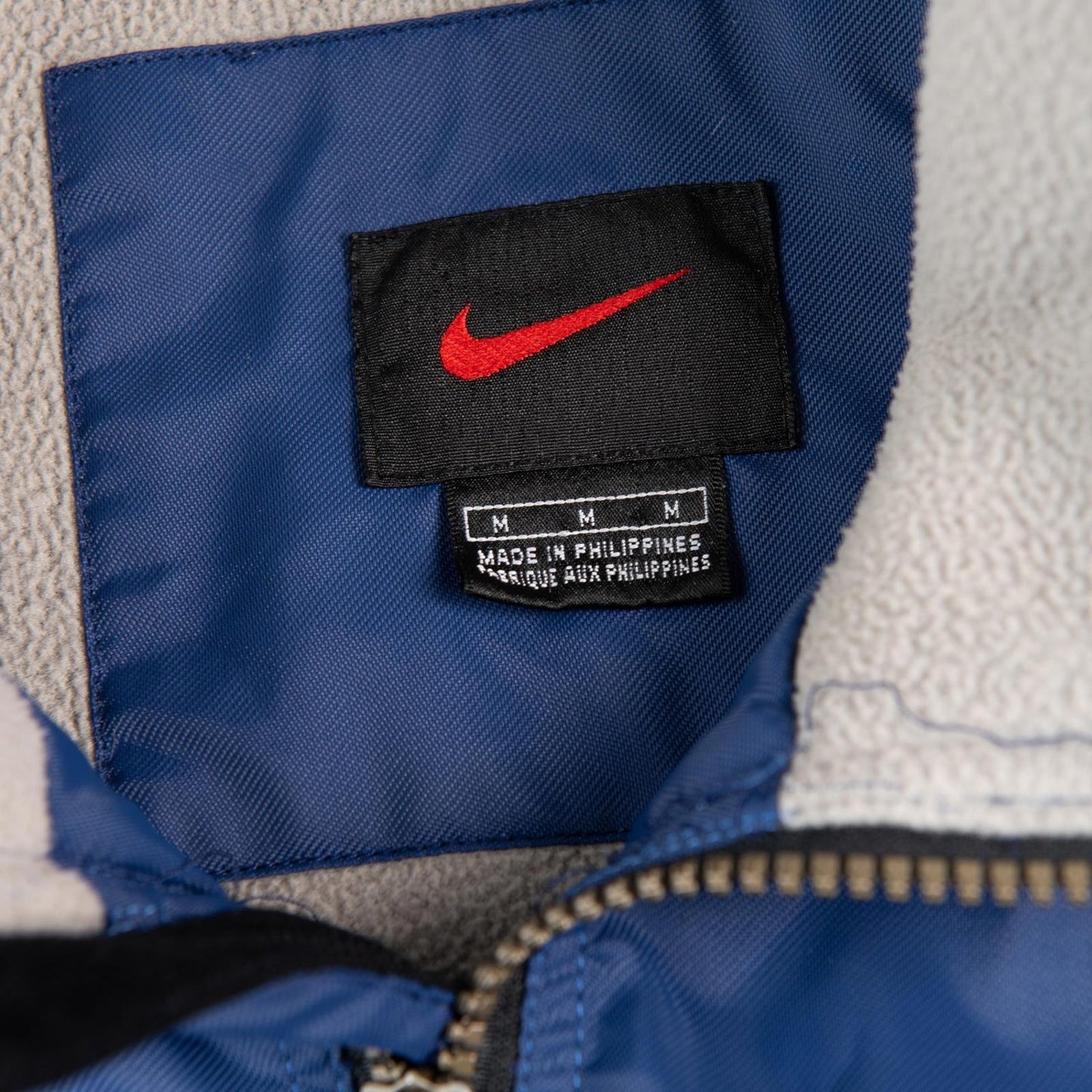 Vintage Y2K Nike Fleece Lined Full Zip Windbreaker Jacket Men's Medium