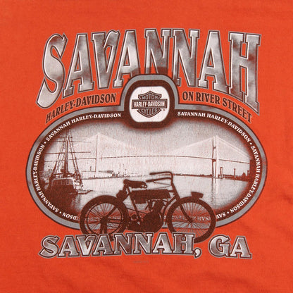 Vintage 2005 Harley Davidson Savannah GA T-Shirt Men's XL