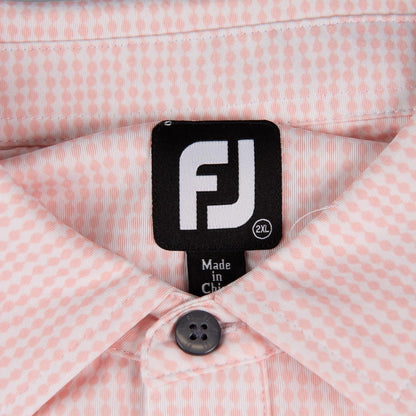 FootJoy Pink Micro Dot Performance Golf Polo Men’s 2XL