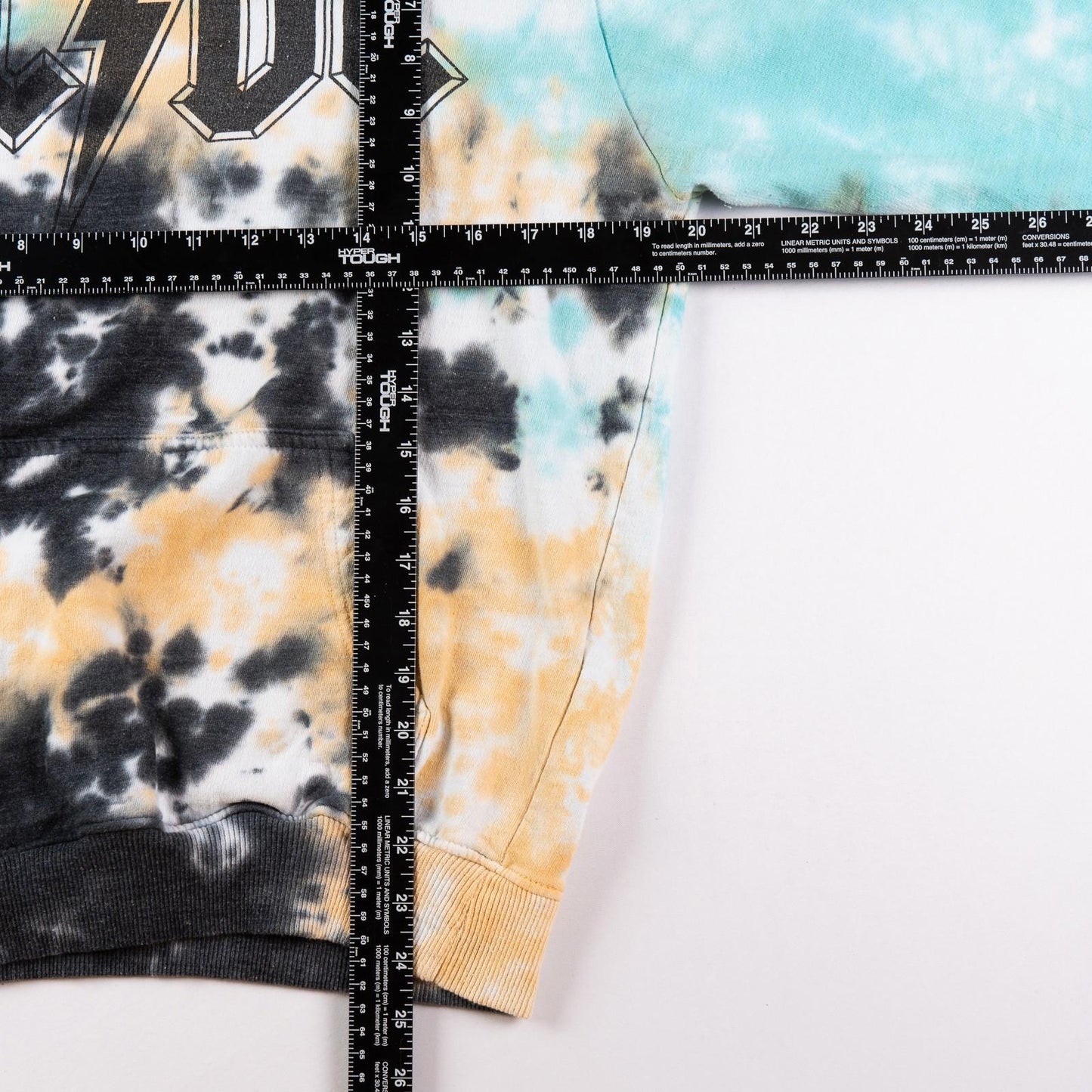 AC/DC Tie Dye Pullover Hoodie Men’s Small