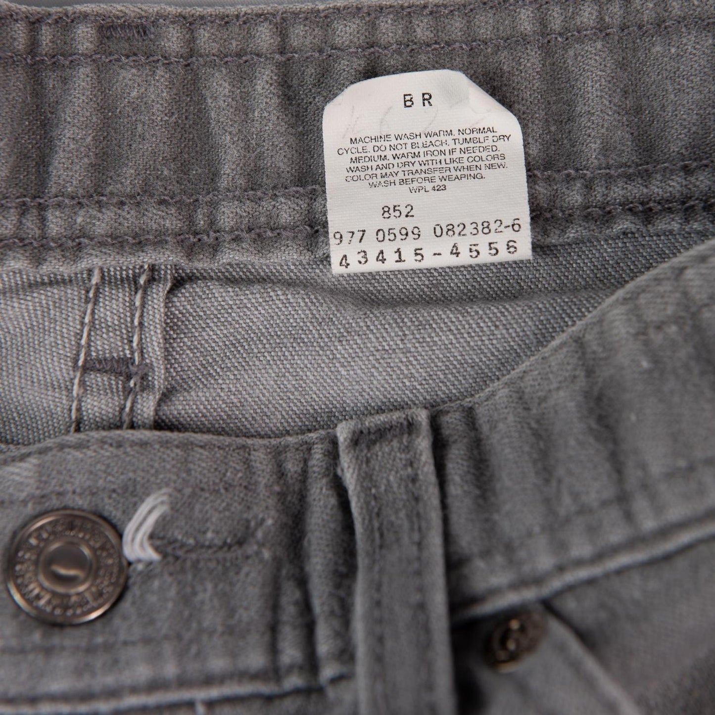 Vintage 1999 Levi’s 977 Gray Straight Leg Men's Jeans 34x29