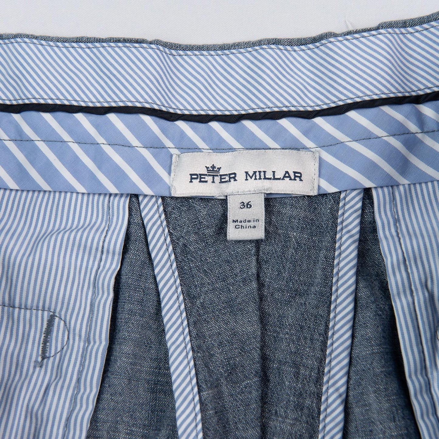 Peter Millar Chino Golf Shorts 8" Inseam Mens 36