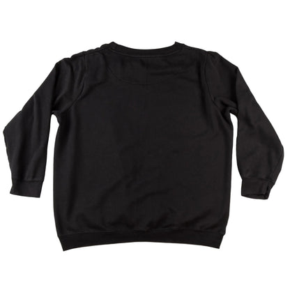 Black sweatshirt on a white background