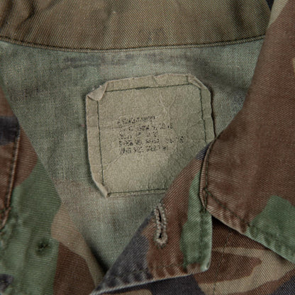 Vintage 1990s American Apparel US Army BDU Woodland Camo Field Jacket Men's Medium