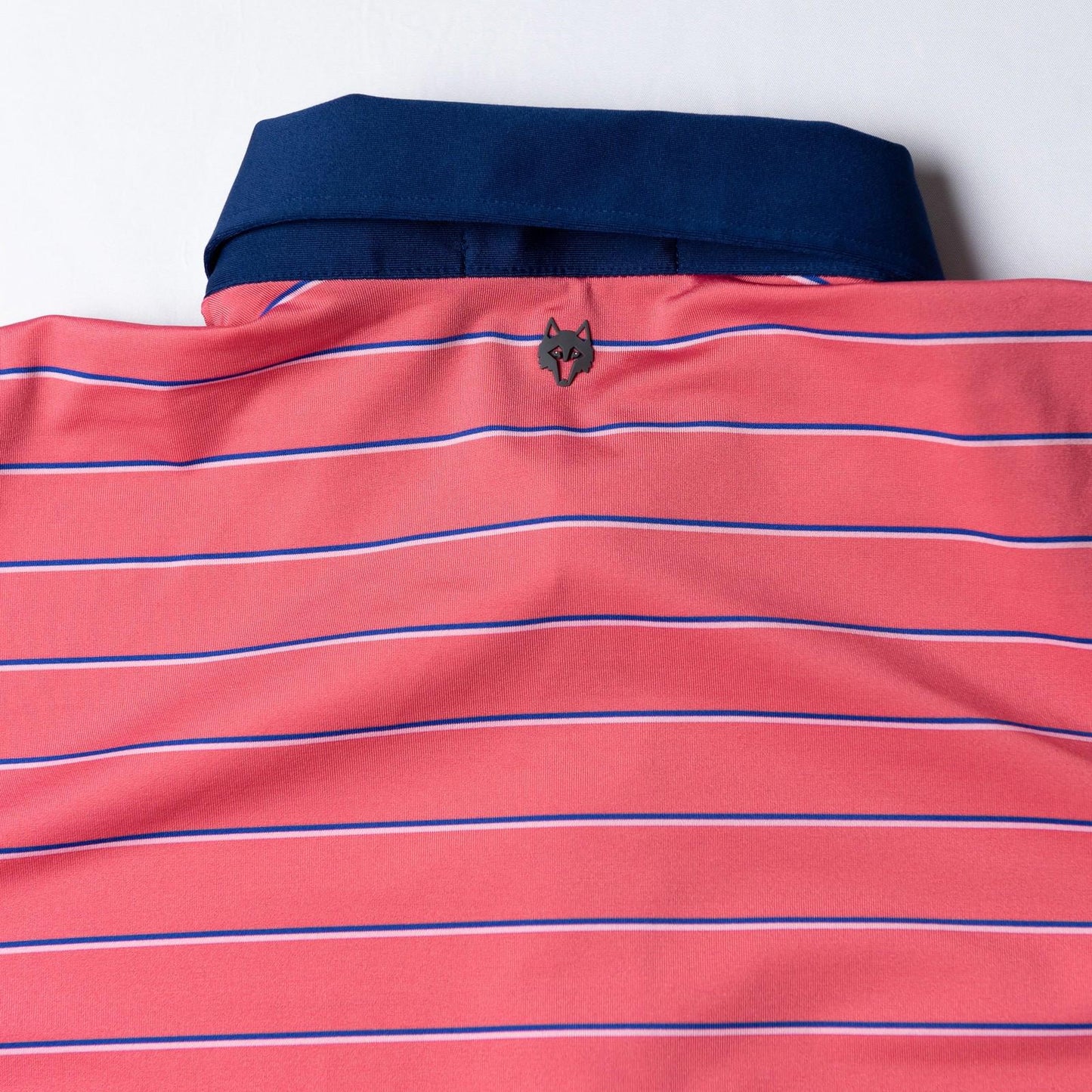 Greyson Pink Striped Performance Stretch Golf Polo Men's Large