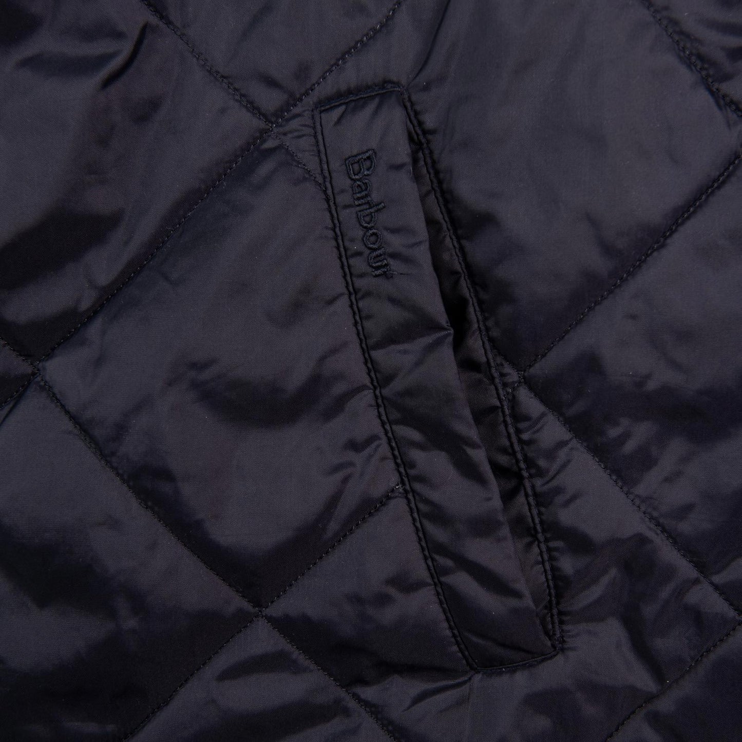Barbour Finn Gilet Navy Quilted Full Zip Vest Corduroy Collar Men’s Large