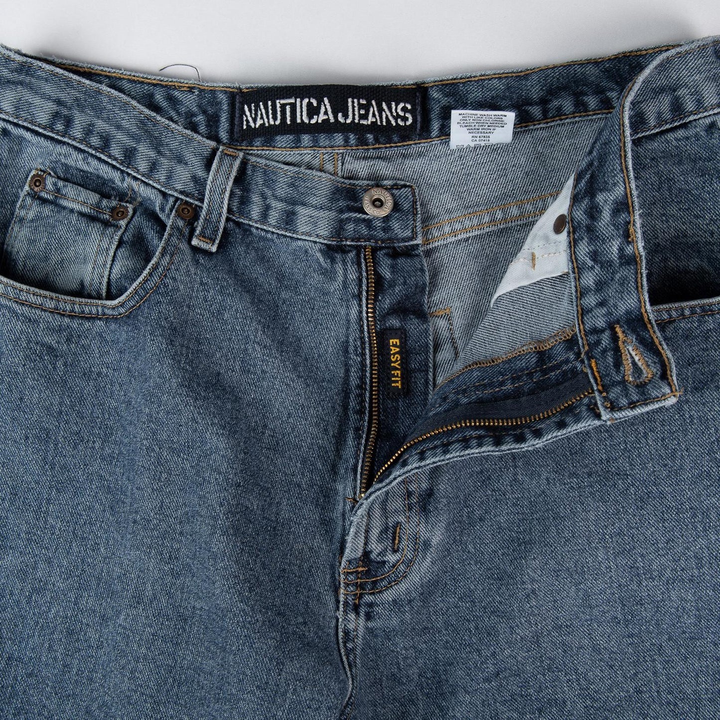Vintage 1990s Nautica Jeans Company Easy Fit Denim Jeans Mens 34x32