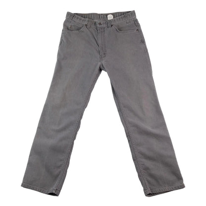 Gray pants on a white background