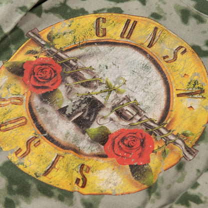 Guns N Roses Sweatshirt Women’s XS Green Tie Dye Graphic Band Logo Crewneck