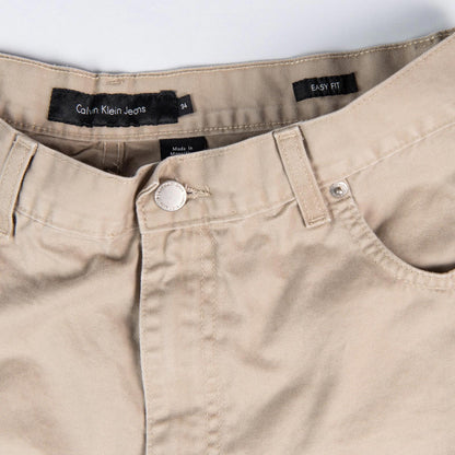 Calvin Klein Jeans Easy Fit Chino Khaki Pants Men’s 34x34