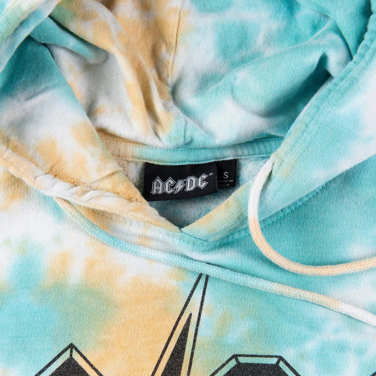 AC/DC Tie Dye Pullover Hoodie Men’s Small