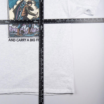 Vintage 1992 Ray Troll “Walk Softly Carry a Big Fish” T-Shirt Men's XL