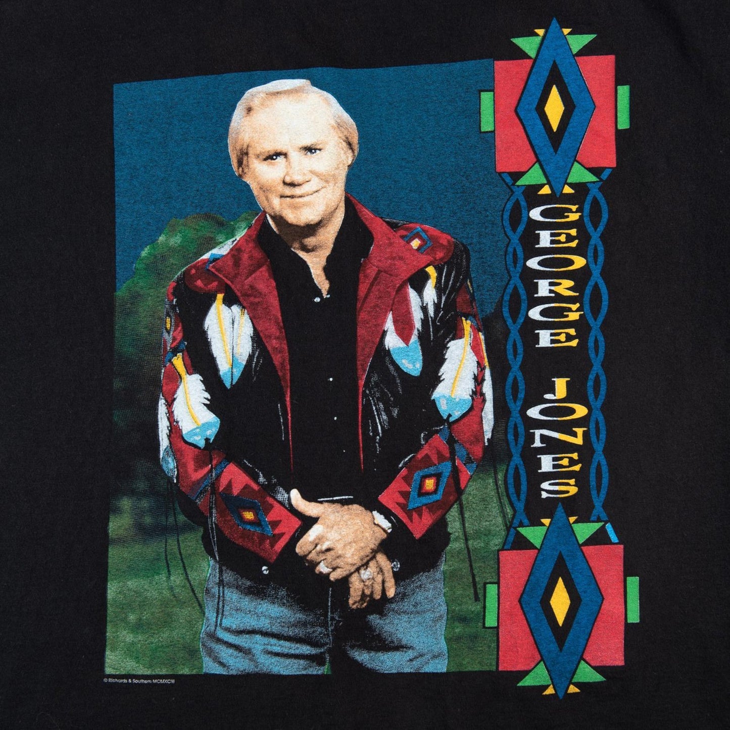 Vintage 1993 George Jones High-Tech Redneck Tour T-Shirt Men's XL