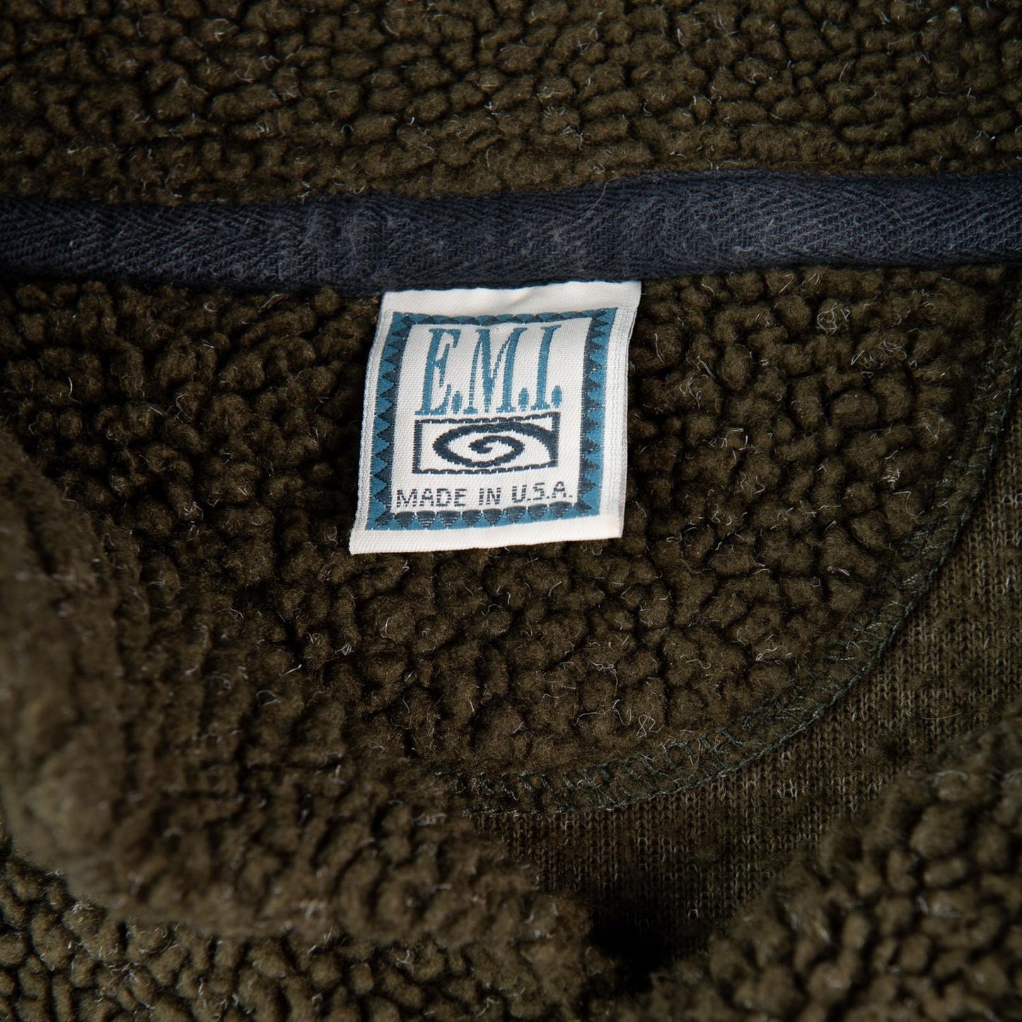 Vintage 1990s EMI Michigan Sherpa Fleece Pullover Men's Large
