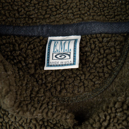 Vintage 1990s EMI Michigan Sherpa Fleece Pullover Men's Large