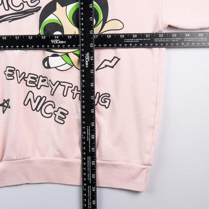 Powerpuff Girls Cartoon Network Sugar Spice Pullover Hoodie Women's Large