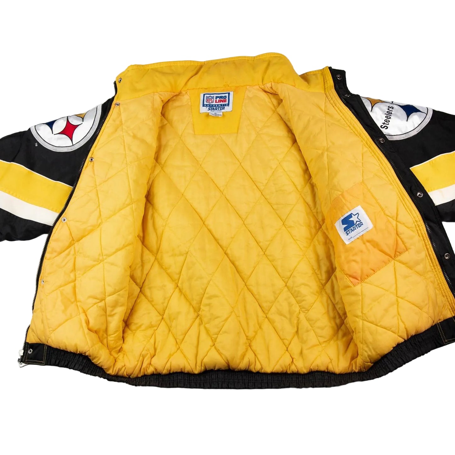 Vintage 1990's Starter Pittsburgh Steelers Puffer Jacket Men's XL