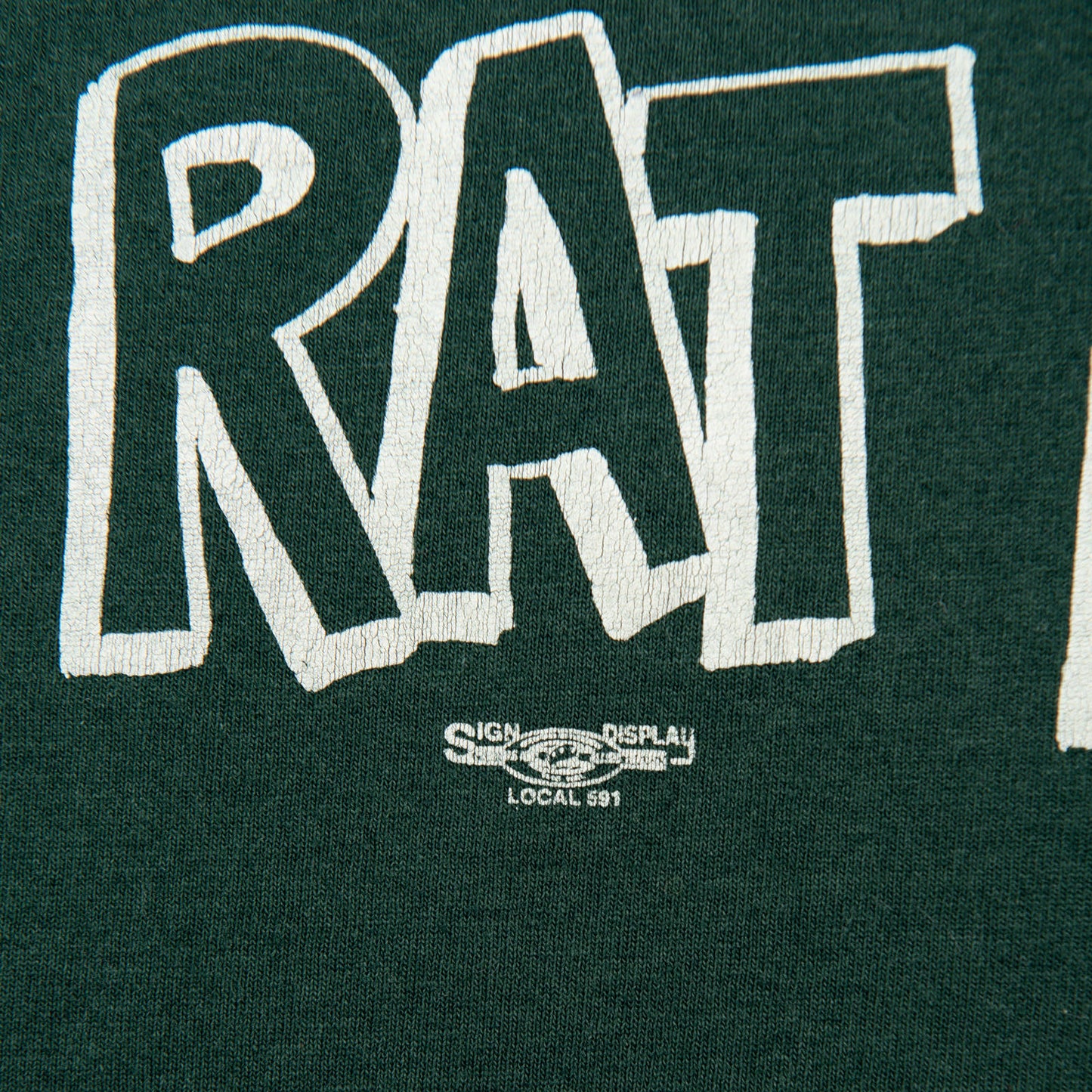 Vintage 1990s Detroit Union Strike Don’t Buy A Rat Paper T-Shirt Men's XXL