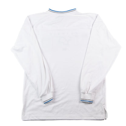 Detroit Lions NFL Long Sleeve Mesh Jersey Style Shirt White Embroidered Logo NWT Men’s Medium