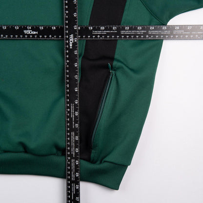 Vintage Y2K Adidas Quarter Zip Pullover Green Soccer Training Top Men's Large