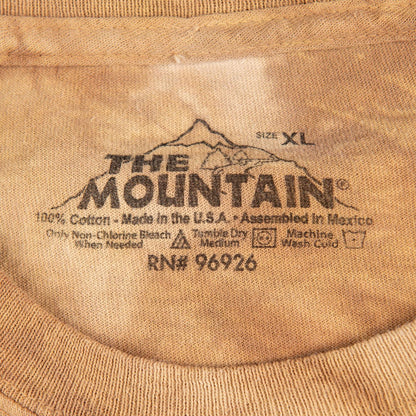 The Mountain 2011 Jeremy Paul Lion Face Tie Dye T-Shirt Men's XL