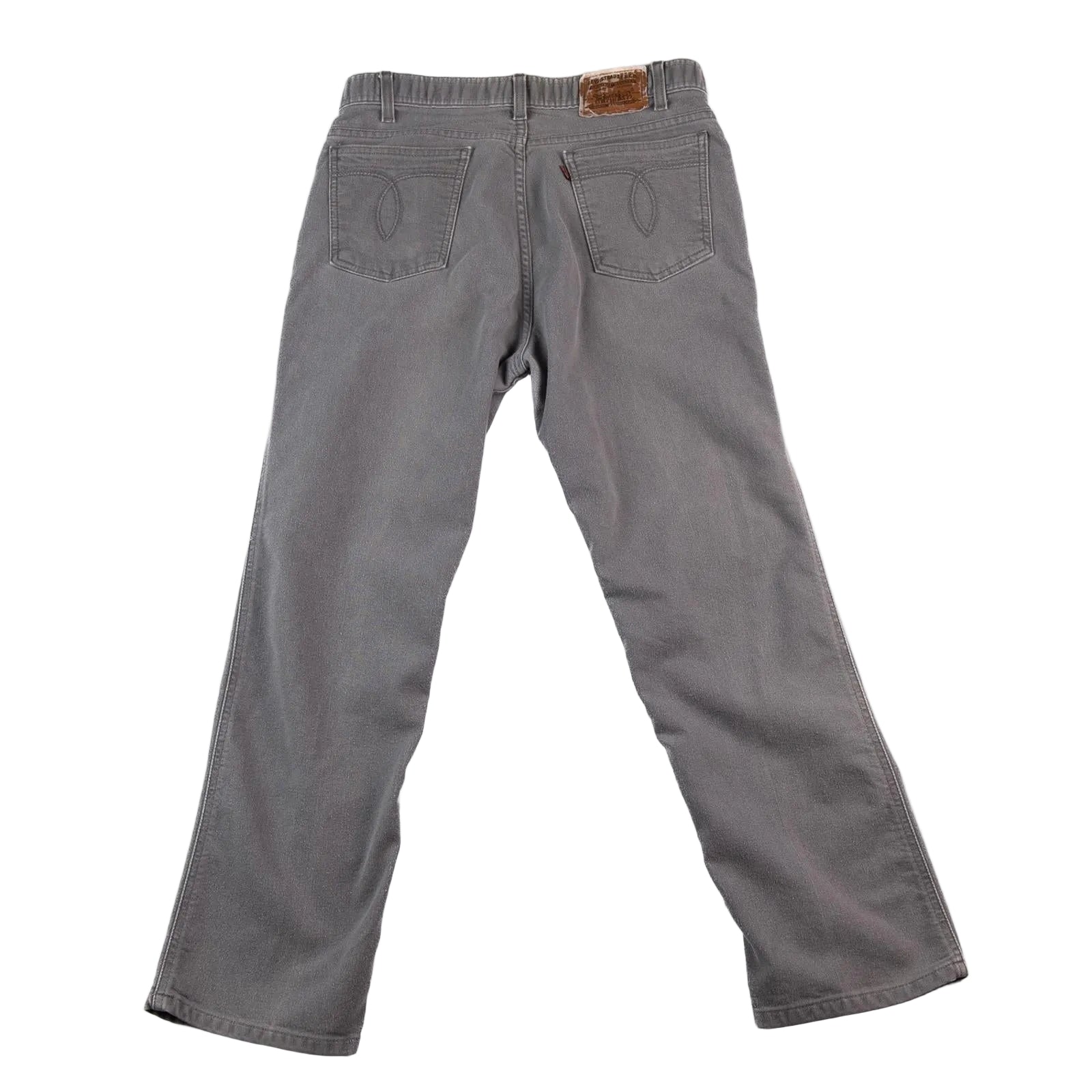 Gray pants on a white background