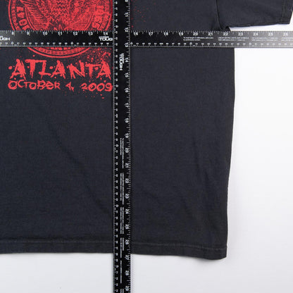 Metallica Atlanta 2009 Show Your Scars Tour T Shirt Men's Large