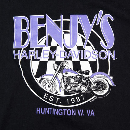 Vintage 1995 Harley Davidson Benjy’s Huntington WV Eagle T-Shirt Men's XXL