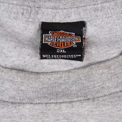 Vintage 2000 Harley Davidson Waterford MI Dealer T-Shirt Gray Men's 2XL