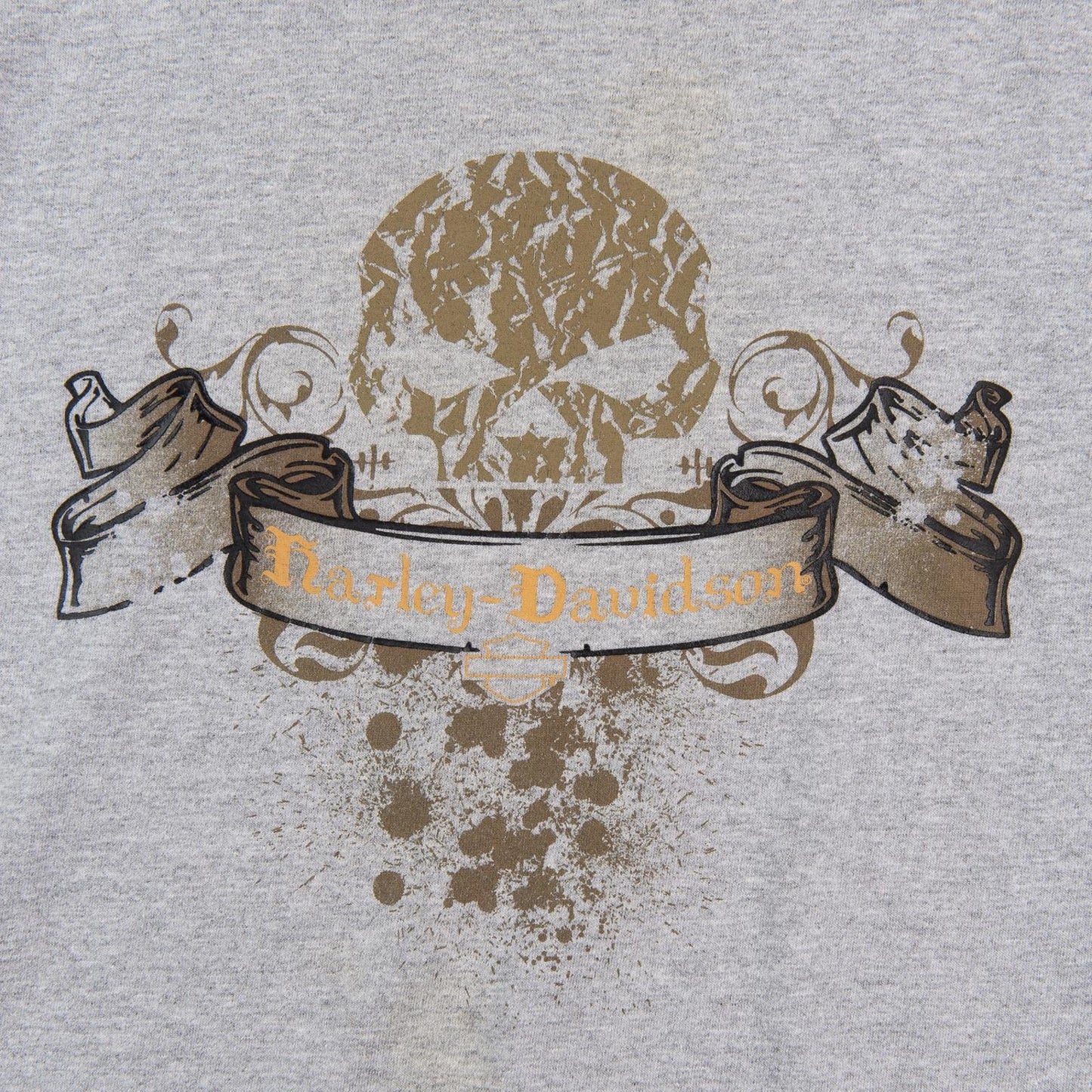 Harley Davidson 2000's Cancun Mexico Skull Biker Graphic T-Shirt Men's XL