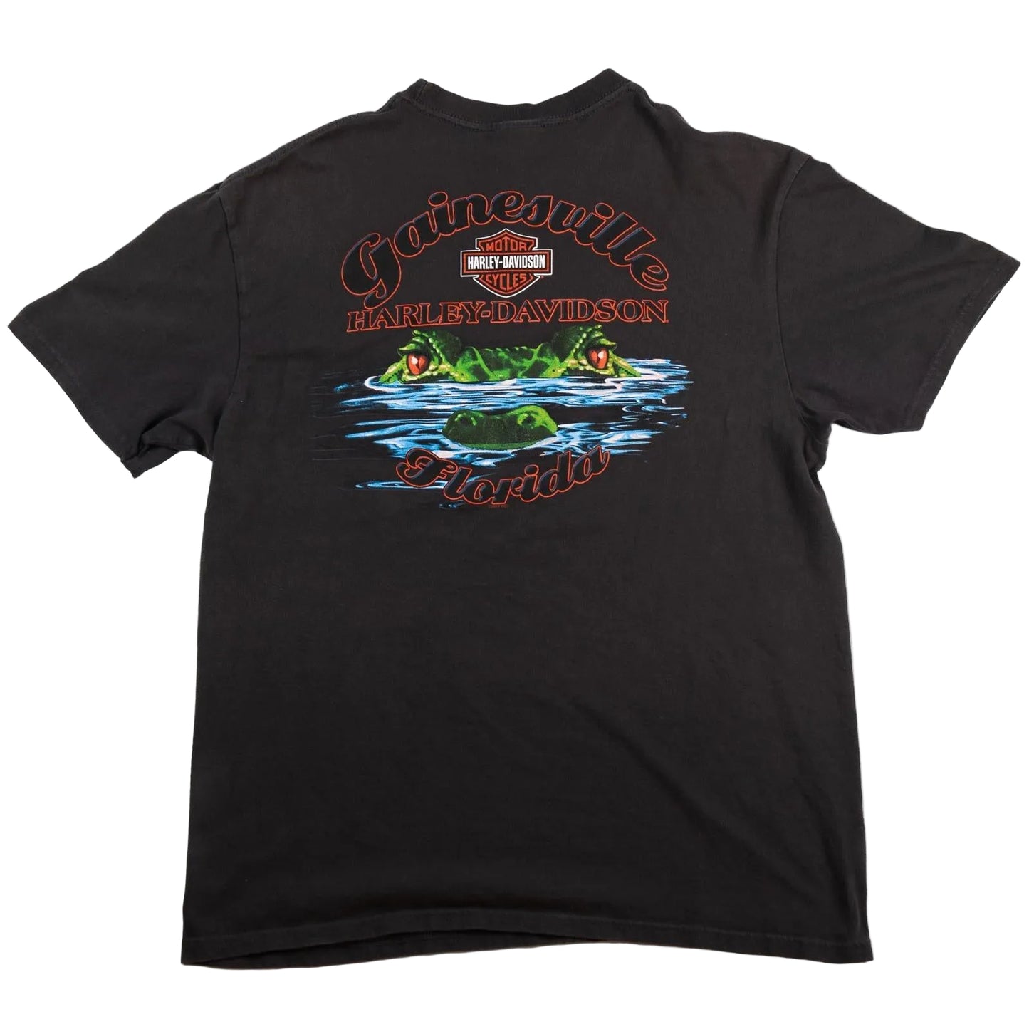 Harley Davidson Gainesville Florida Alligator T-Shirt Men’s 2XL Black 2011