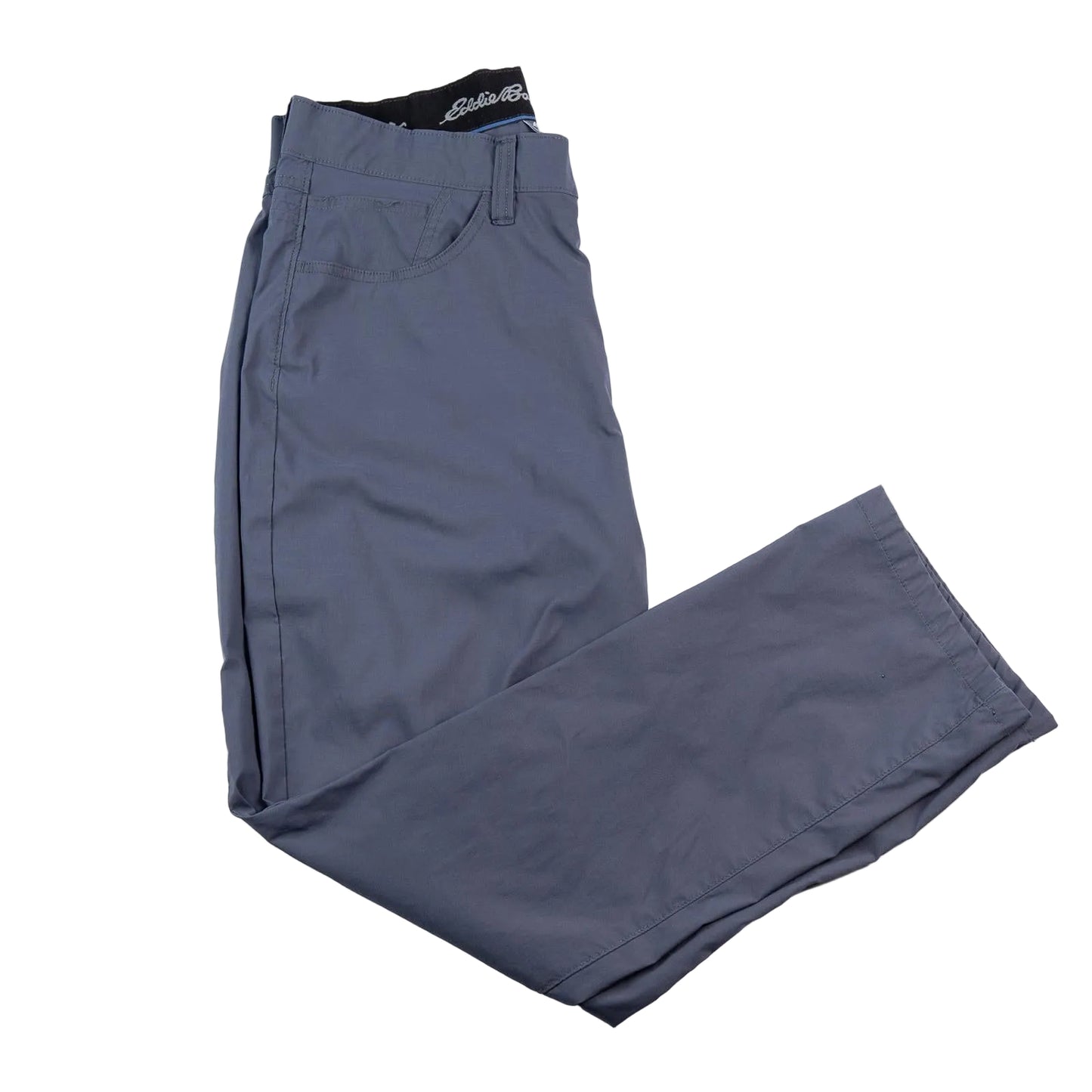 Blue pants on a white background