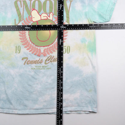 Peanuts Snoopy Tennis Club “Good Grief” Tie-Dye T-Shirt Men’s Large
