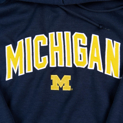 Vintage Y2K Michigan Wolverines Pro Player Hoodie Navy NCAA Men's XL