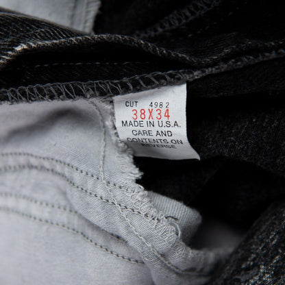 Vintage 1990s Perry Ellis America Baggy Jeans 38x34 USA Black Wash NWT