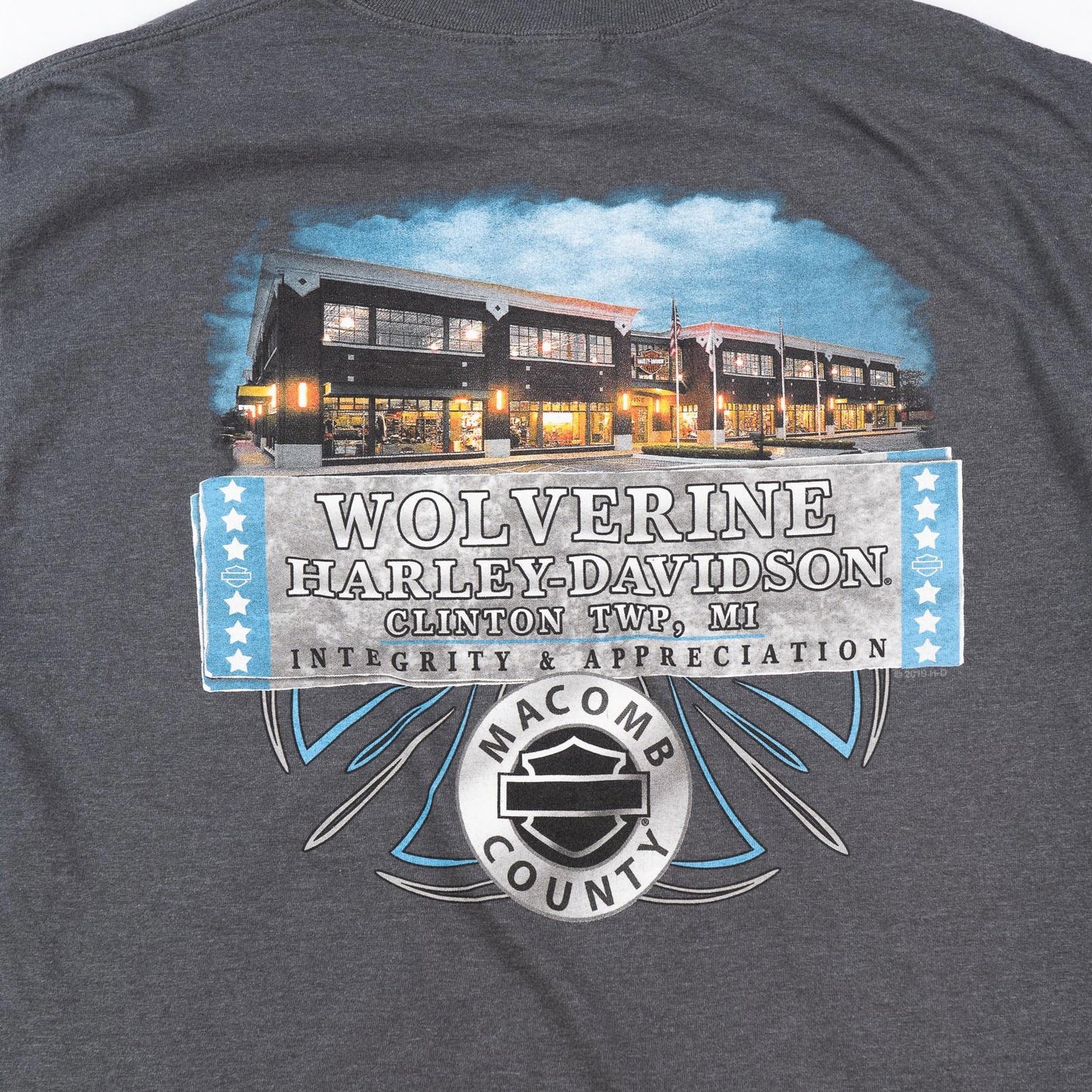 Harley Davidson 2011 Wolverine Clinton Twp Michigan T-Shirt Mens Large