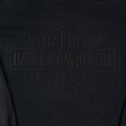 Vintage 1990s Harley Davidson Cleveland OH Long Sleeve T-Shirt Men's XL