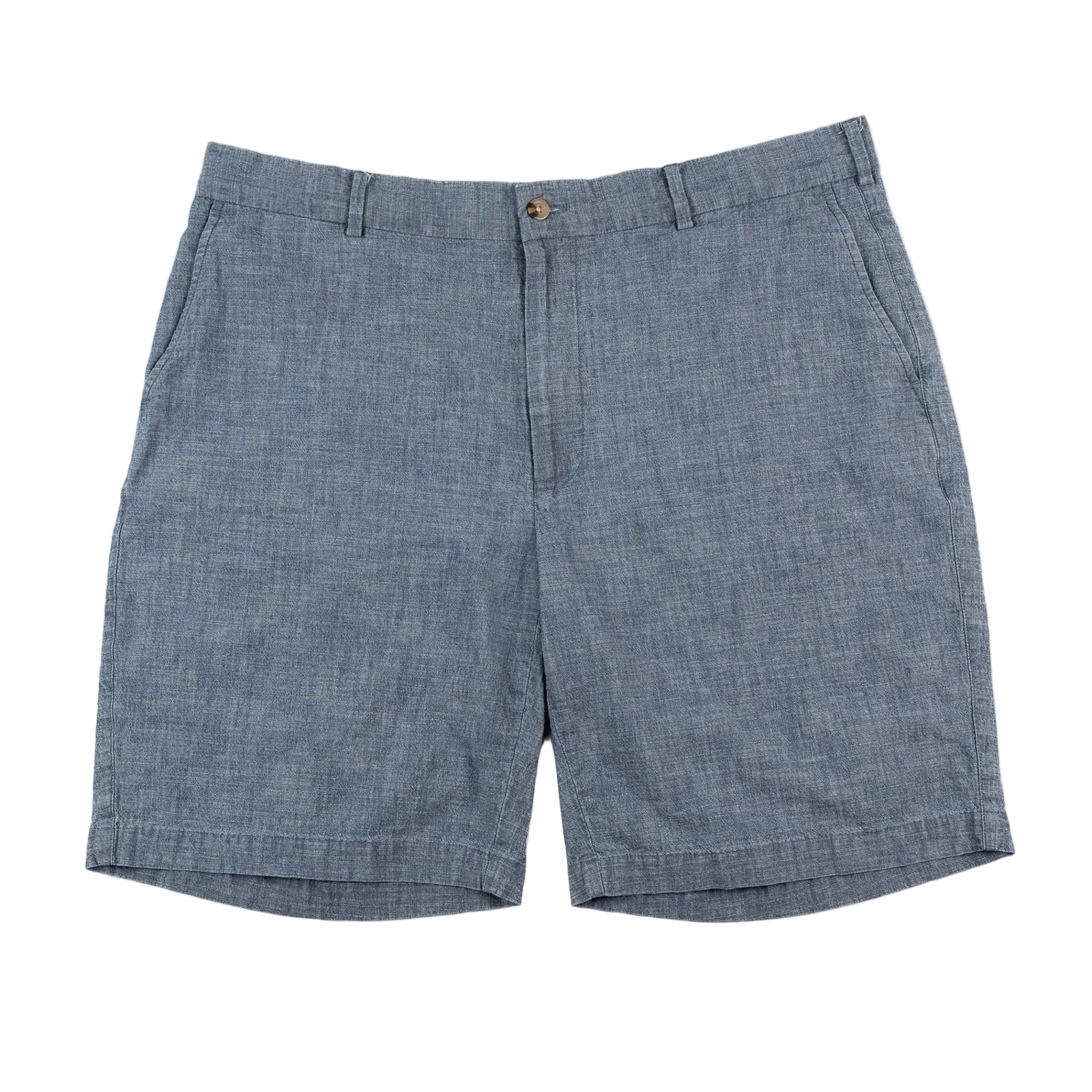 Blue shorts on a white background