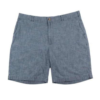 Blue shorts on a white background