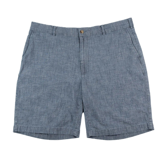 Blue shorts on a white background
