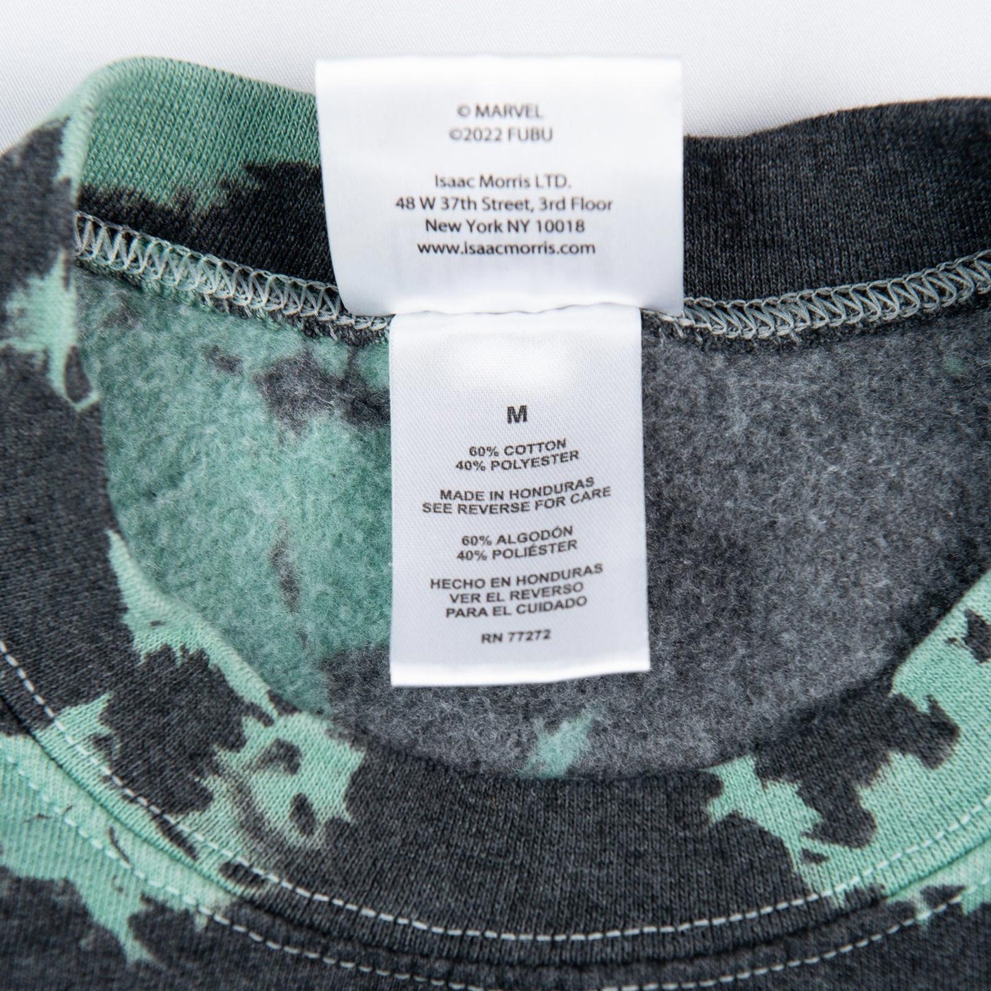 Marvel X FUBU Black Panther Wakanda Tie Dye Graphic Sweatshirt Men's Medium