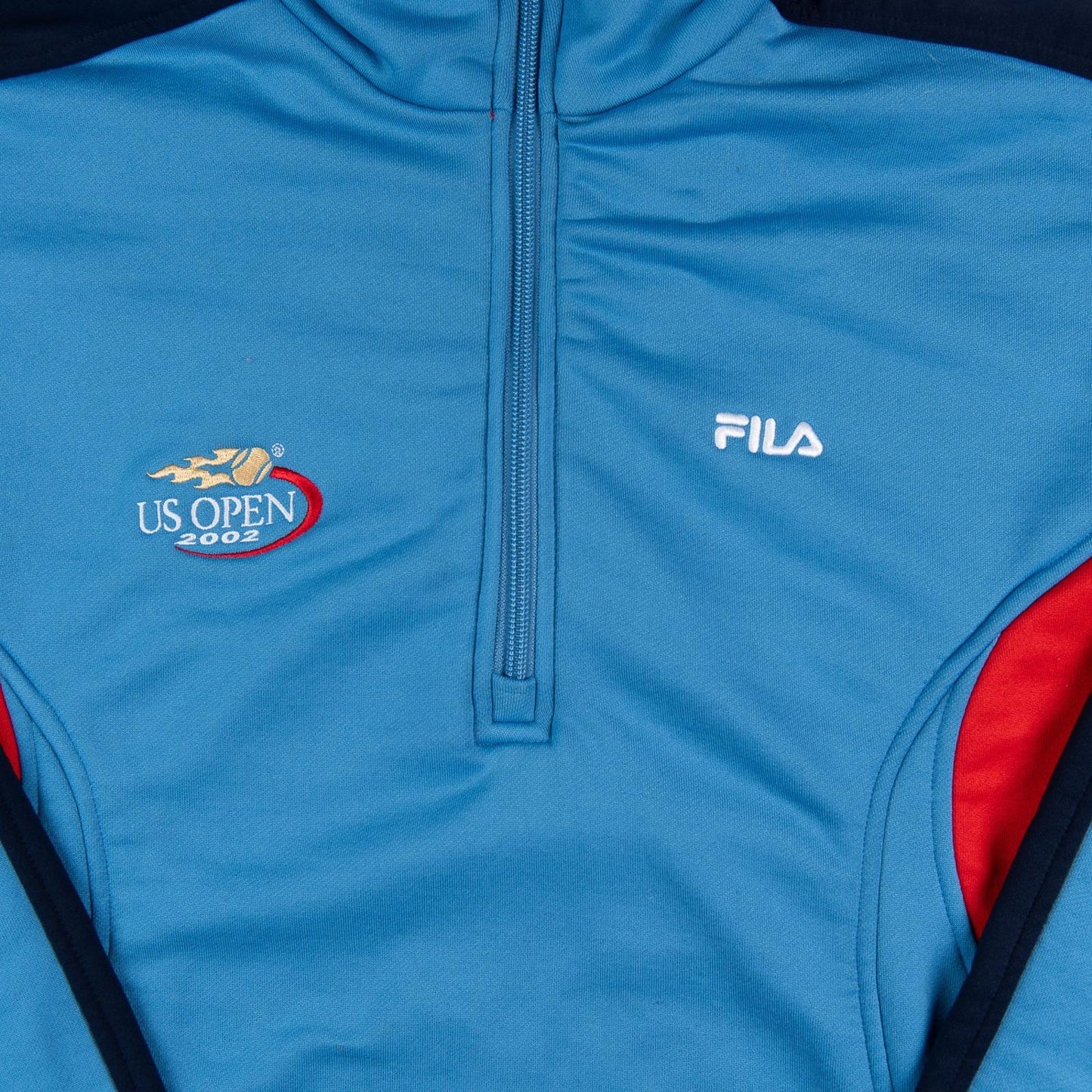 Vintage Y2K 2002 FILA US Open Quarter Zip Tennis Jacket Men's Large
