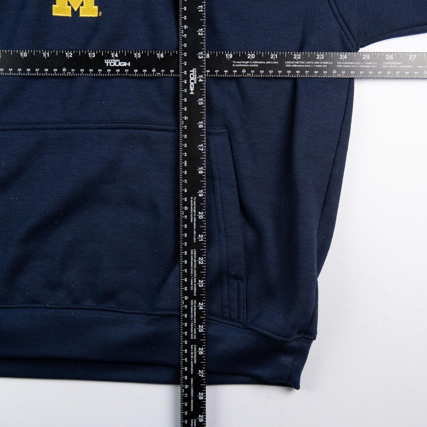 Vintage Y2K Michigan Wolverines Pro Player Hoodie Navy NCAA Men's XL