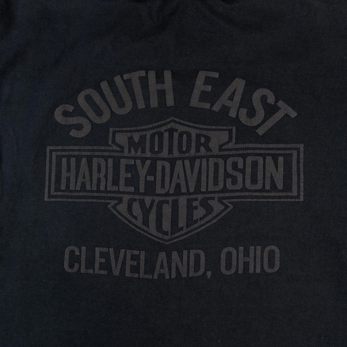 Vintage 1990s Harley Davidson Cleveland OH Long Sleeve T-Shirt Men's XL