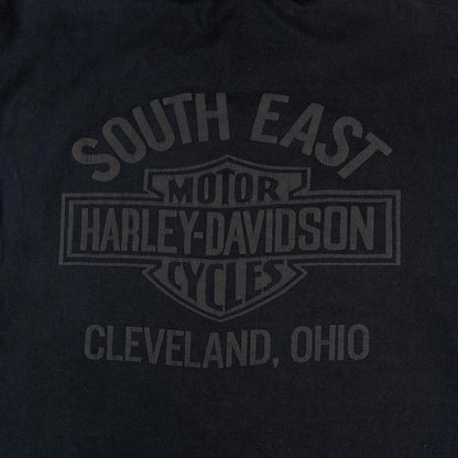 Vintage 1990s Harley Davidson Cleveland OH Long Sleeve T-Shirt Men's XL