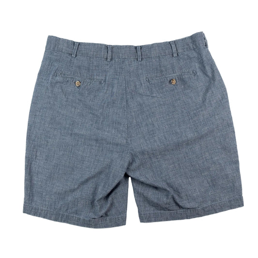 Blue shorts on a white background