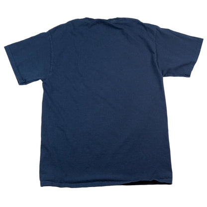 Plain blue t-shirt on a white background