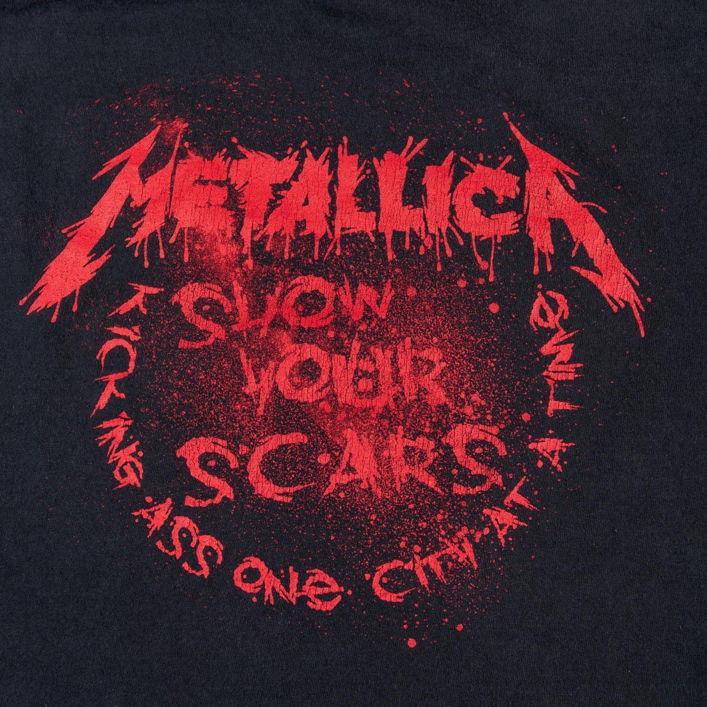 Metallica Atlanta 2009 Show Your Scars Tour T Shirt Men's Large