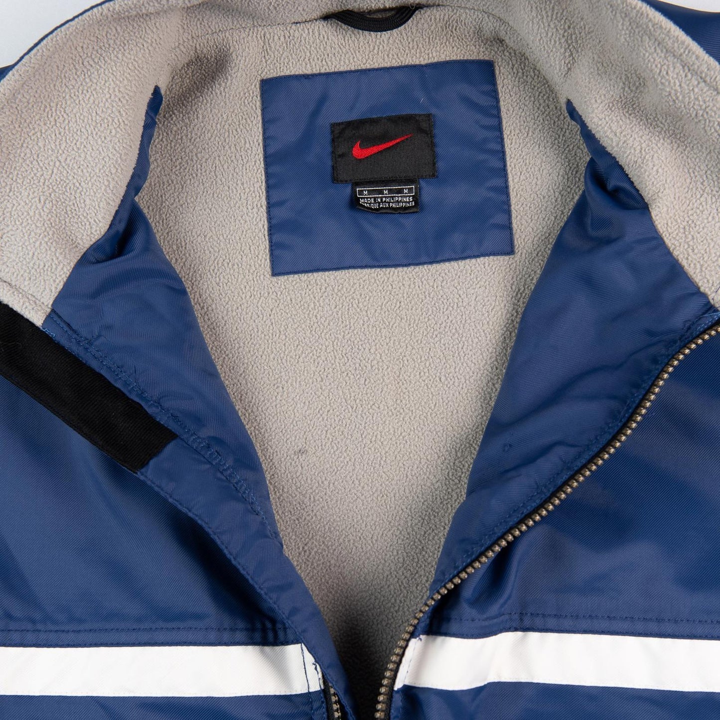 Vintage Y2K Nike Fleece Lined Full Zip Windbreaker Jacket Men's Medium